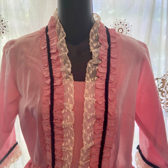 Vintage Bridgerton Marie Antoinette Style Ex Theater Costume Handmade Cosplay - Picture 12 of 16